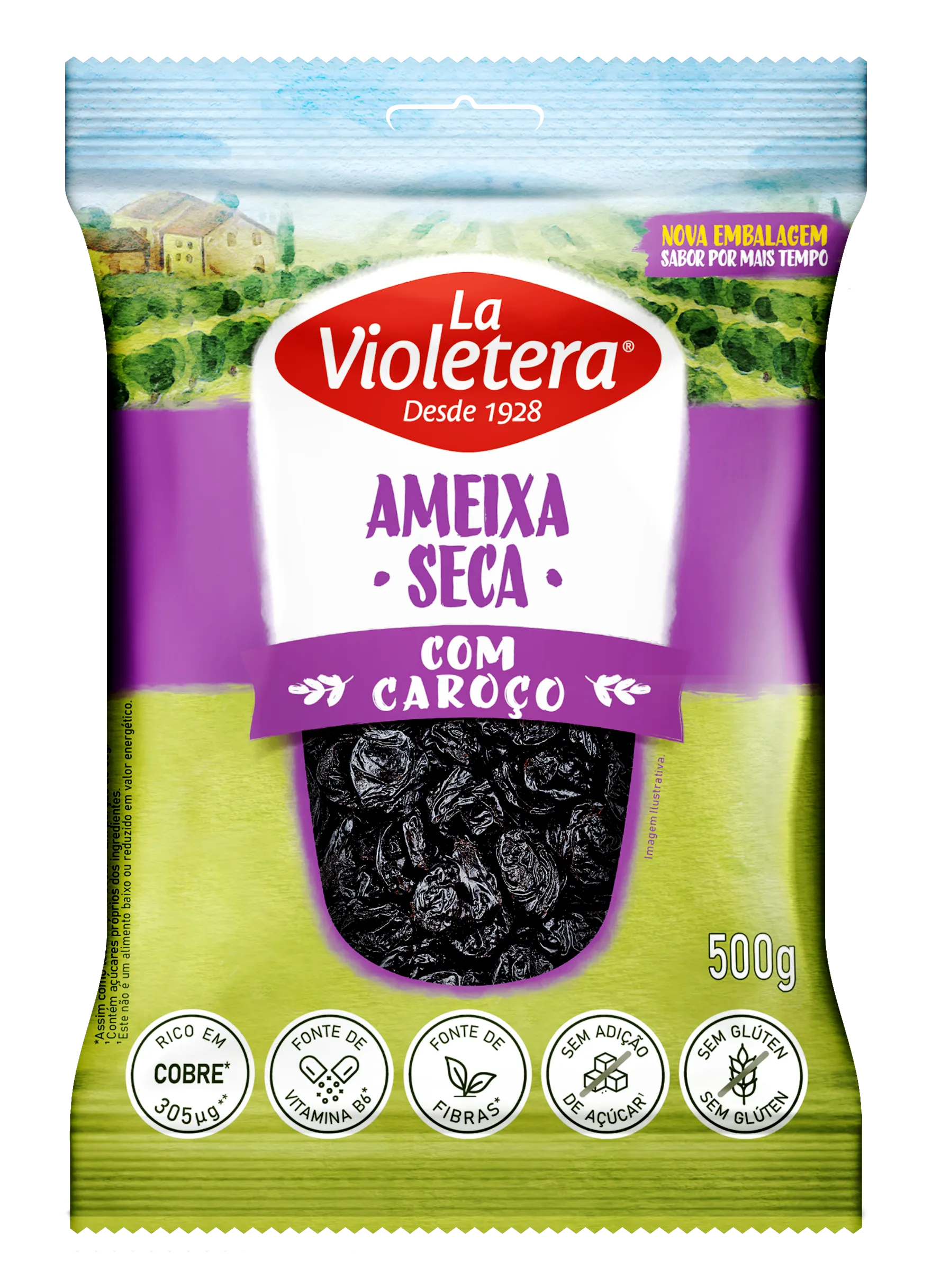 Ameixa seca com caroço La Violetera 500g