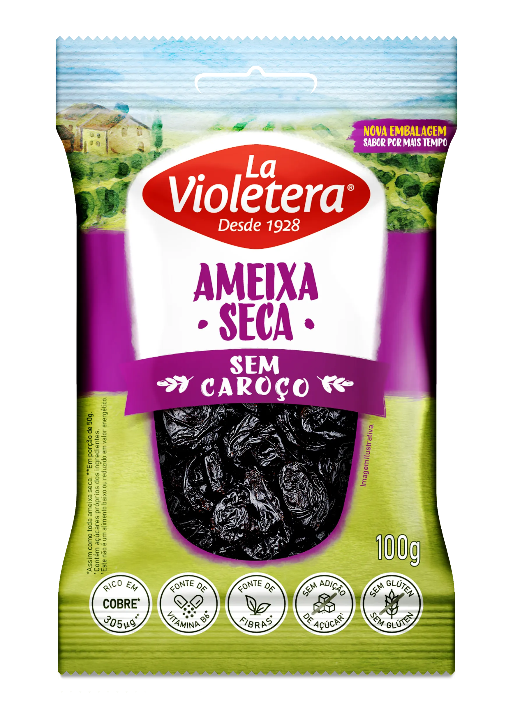 Ameixa Seca sem Caroço La Violetera 100g