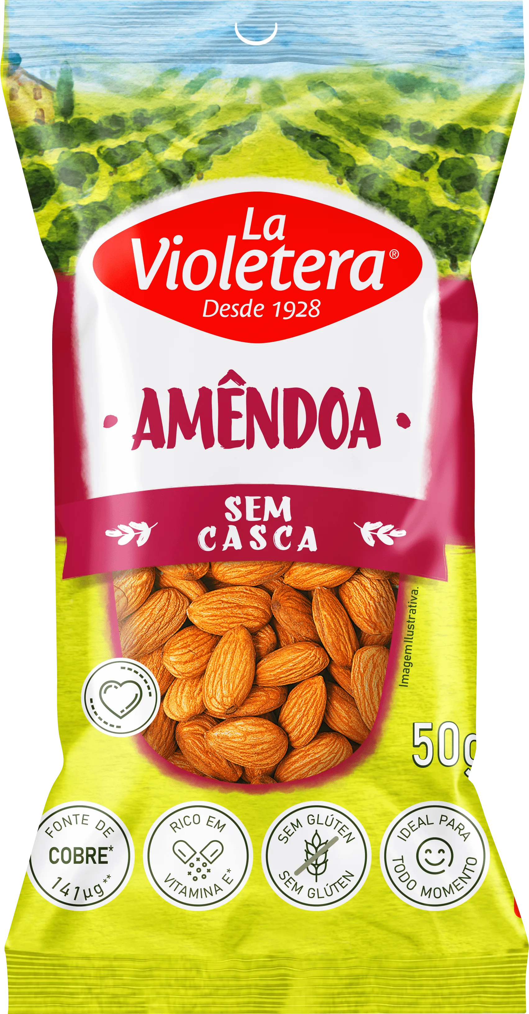 Amêndoa sem casca La Violetera 50g