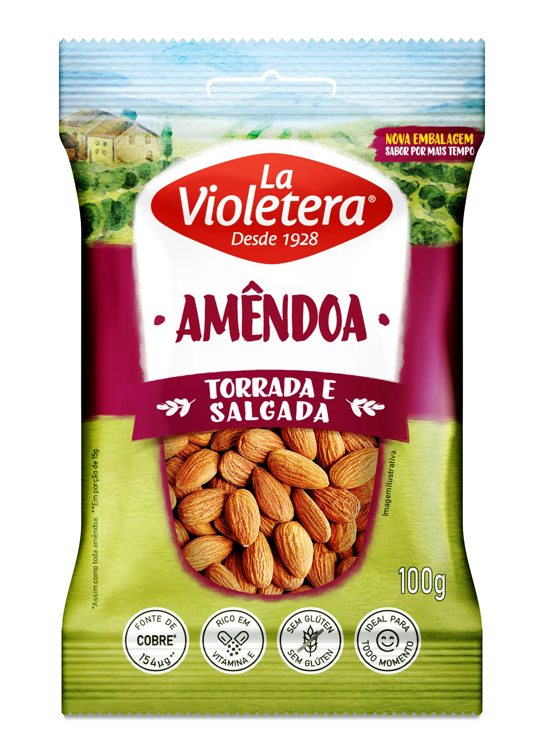 Amêndoa Torrada/Salgada La Violetera 100g