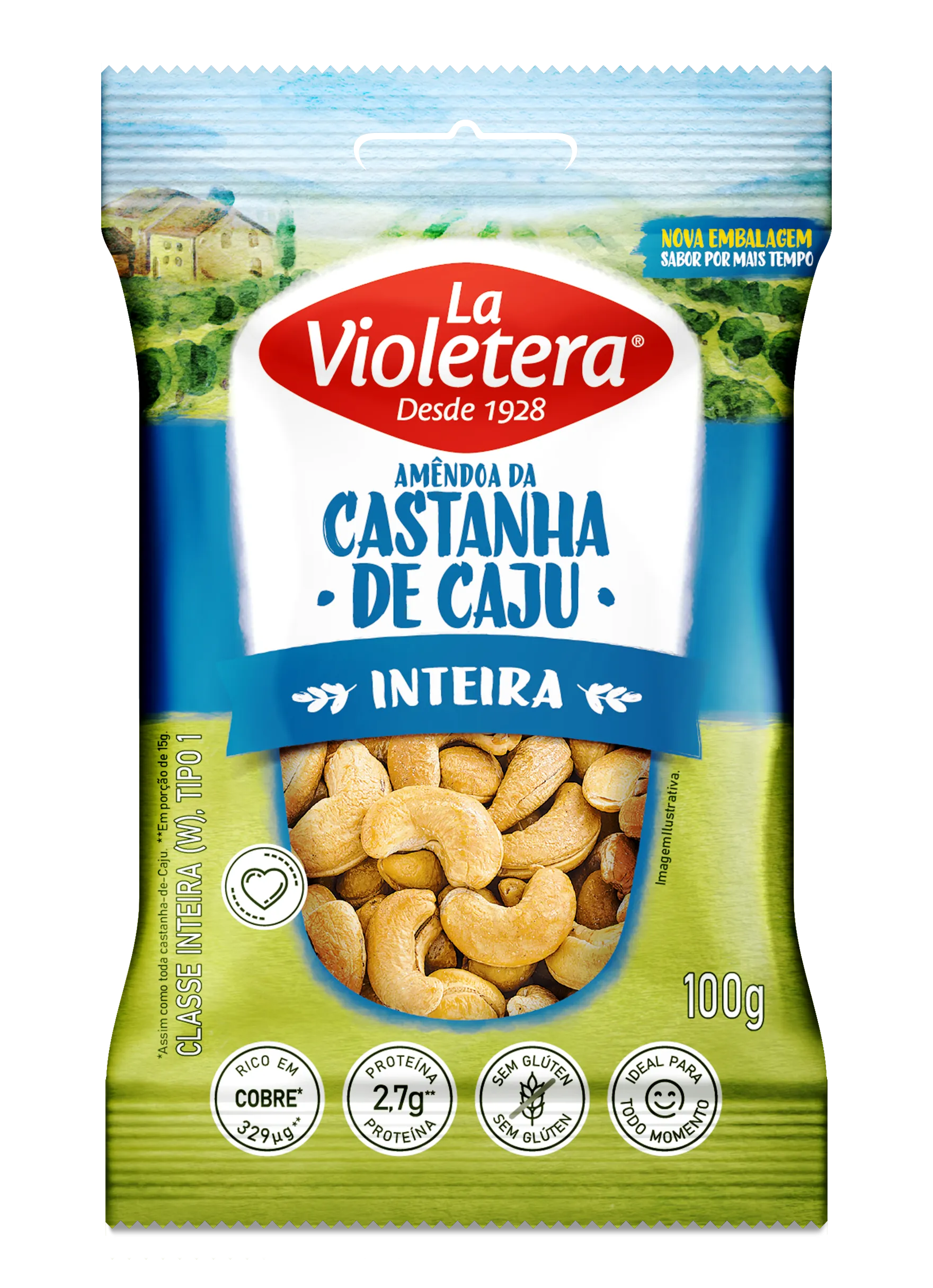 Castanha-de-Caju Natural La Violetera 100g