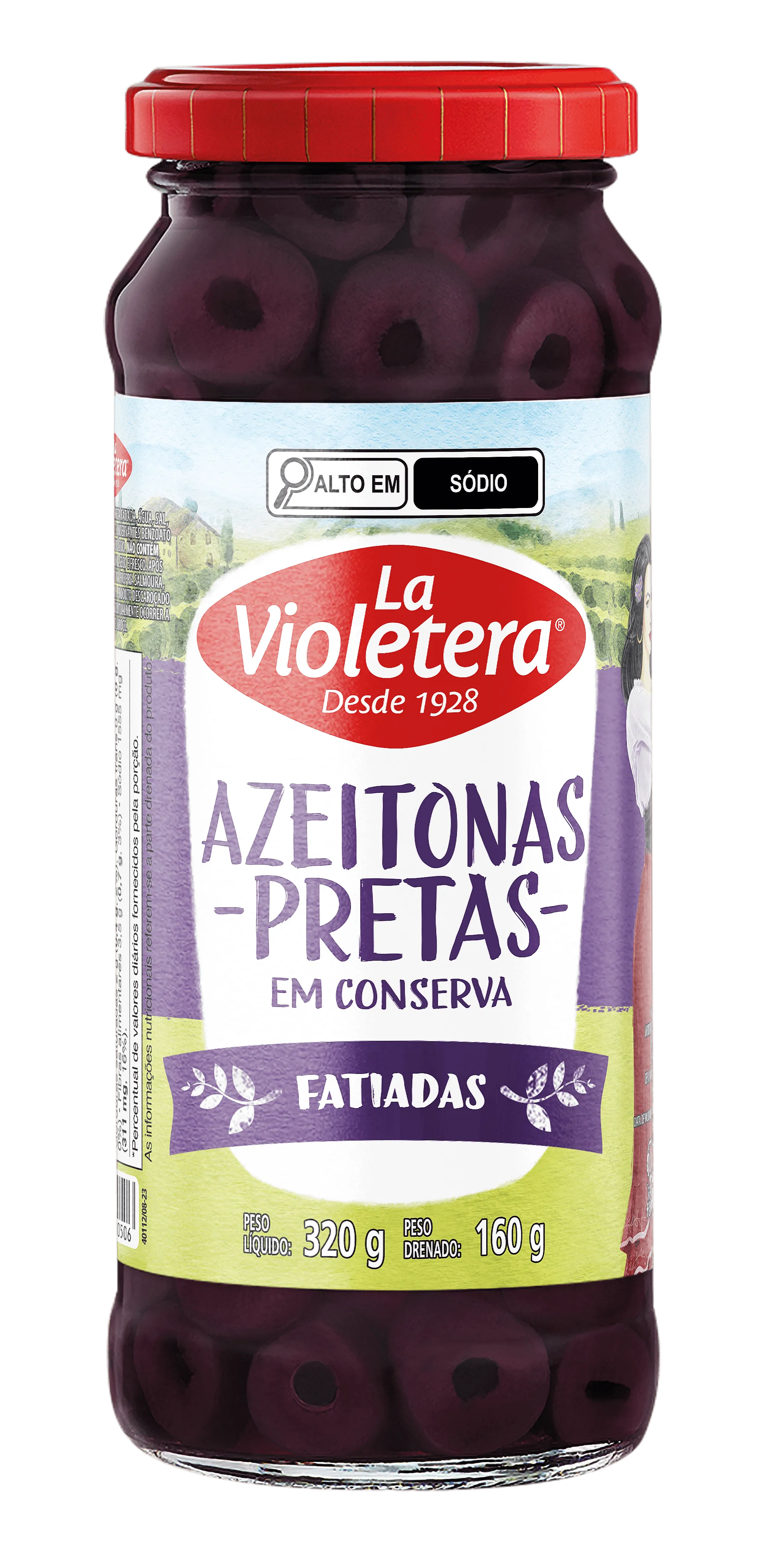 Azeitona Preta Fatiada La Violetera 160g