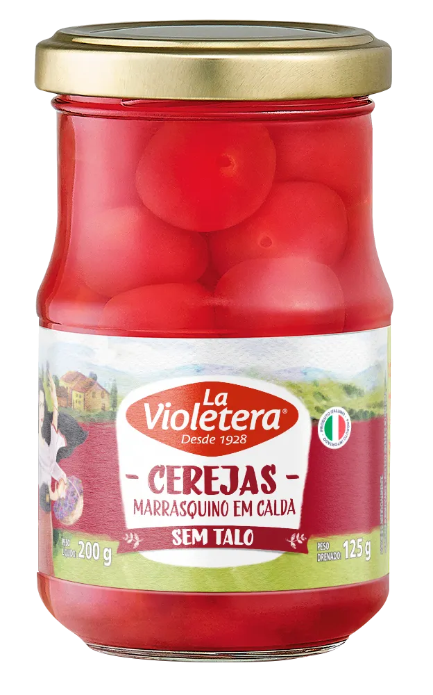 Cereja Marrasquino sem talo La Violetera 125g