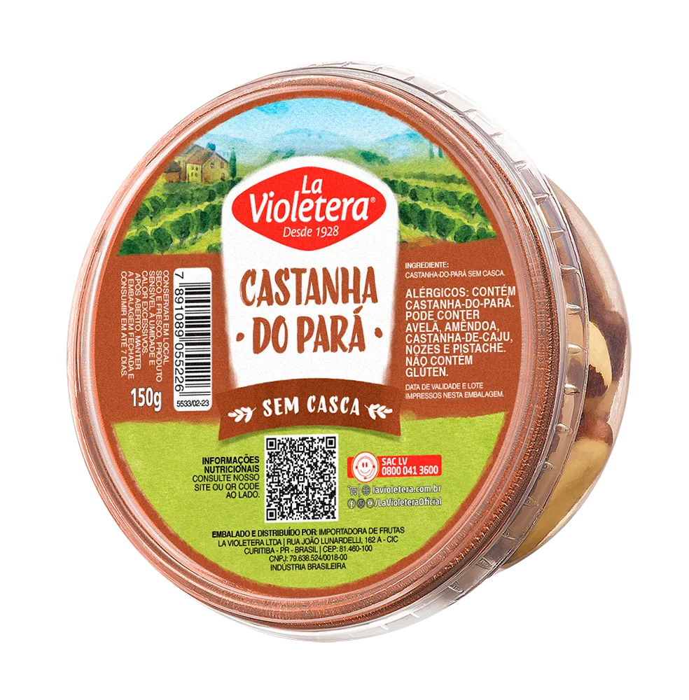 Castanha-do-Pará sem casca La Violetera 150g