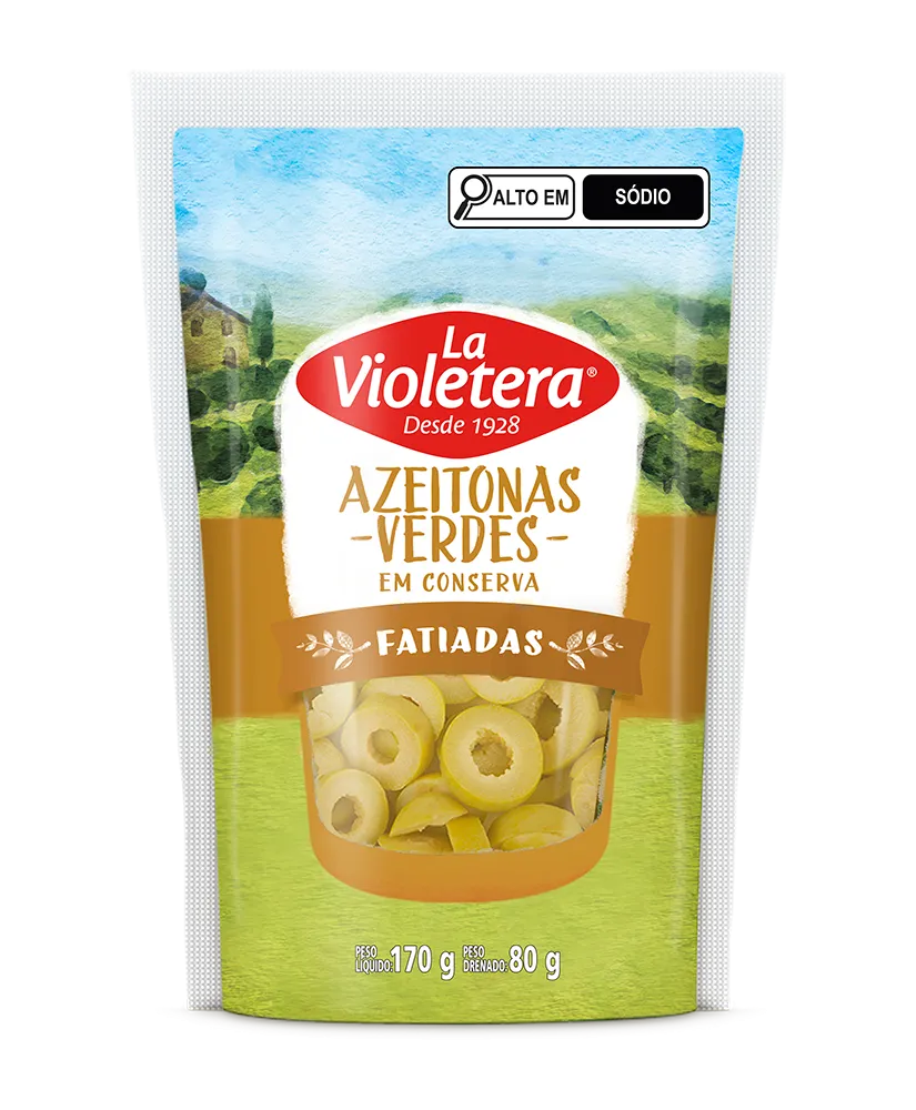 Azeitona Verde Fatiada Doy Pack La Violetera 80g