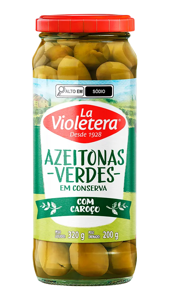 Azeitona Verde com caroço La Violetera 200g