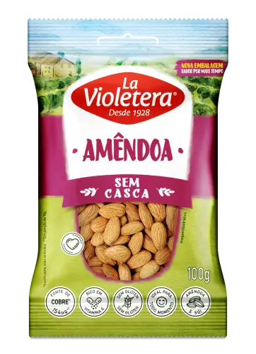 Amêndoa sem casca La Violetera 100g