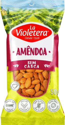 Amêndoa sem casca La Violetera 50g