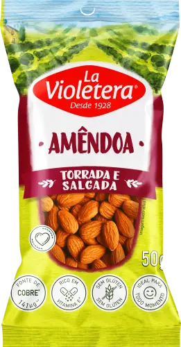 Amêndoa Torrada e Salgada La Violetera 50g