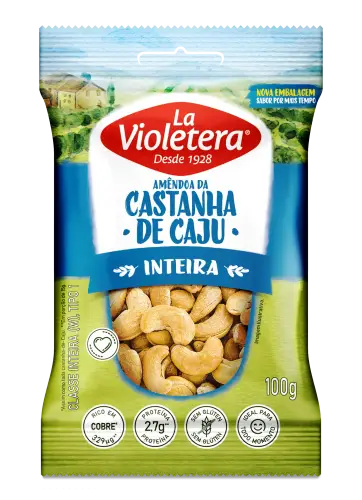 Castanha-de-Caju Natural La Violetera 100g