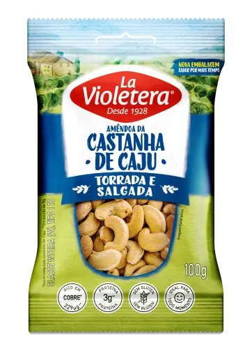 Castanha-de-Caju Torrada/Salgada La Violetera 100g