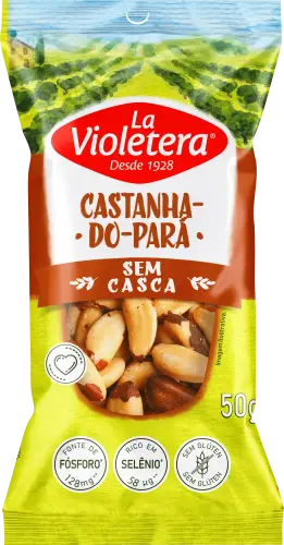 Castanha-do-Pará sem casca La Violetera 50g