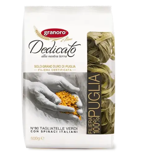 Pasta Grano Duro Ninho Verde Tagliatelle Espinaci Granoro 500g