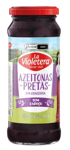 Azeitona Preta sem caroço La Violetera 160g