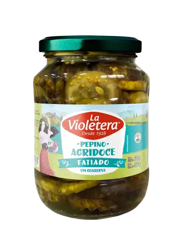 Pepino Fatiado Agridoce La Violetera 360g