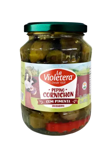 Pepino Cornichon Pimenta La Violetera 180g