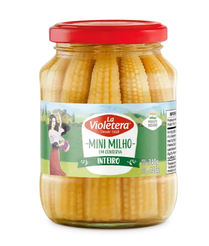 Mini Milho Inteiro La Violetera 185g