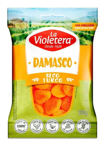 Damasco Seco Turco La Violetera Pacote 200g