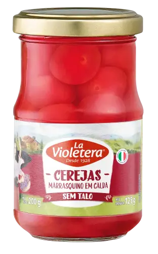 Cereja Marrasquino sem talo La Violetera 125g